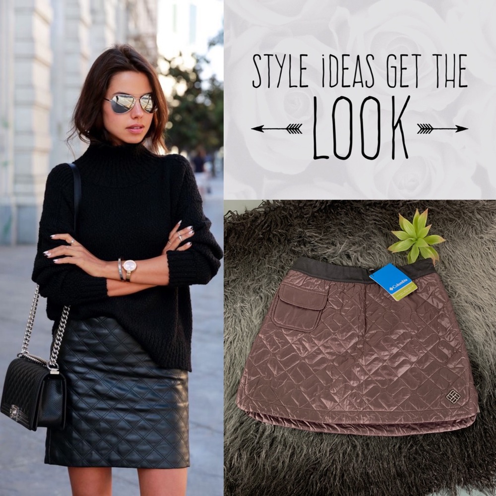 Columbia Quilted Down Mini Skirt